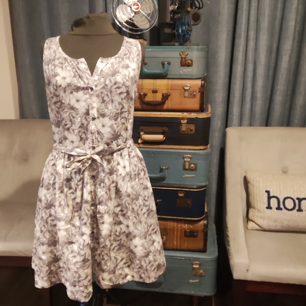 Gap Floral Flare Dress